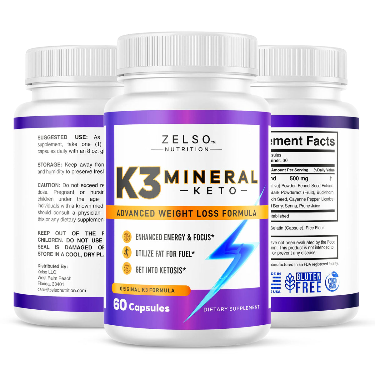 ZELSO K3 Pilules Minérales - Vue lifestyle avec produits de santé