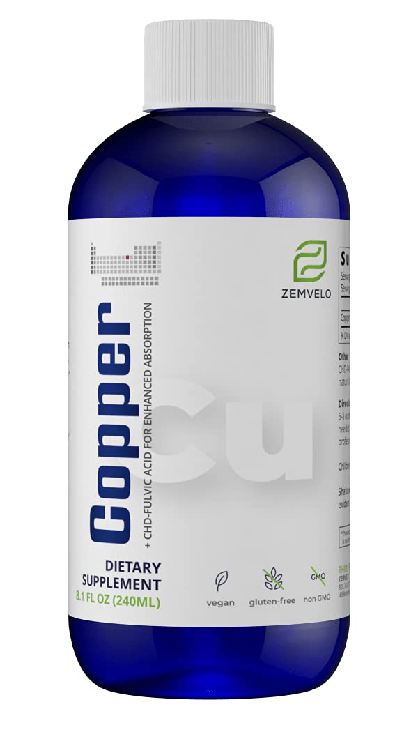 Zemvelo Cuivre Chélaté 272g vue avant avec étiquette