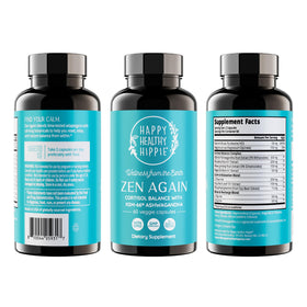 Zen Again ouvert, montrant les capsules dans le flacon