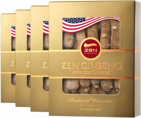 Zen Ginseng Racine de Ginseng Américain Jumbo 4oz vue avant