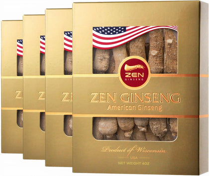 Zen Ginseng Racine de Ginseng Américain Jumbo 4oz vue avant