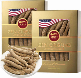 Zen Ginseng Racines de Ginseng Américain Wisconsin 4 Oz, vue de l'emballage