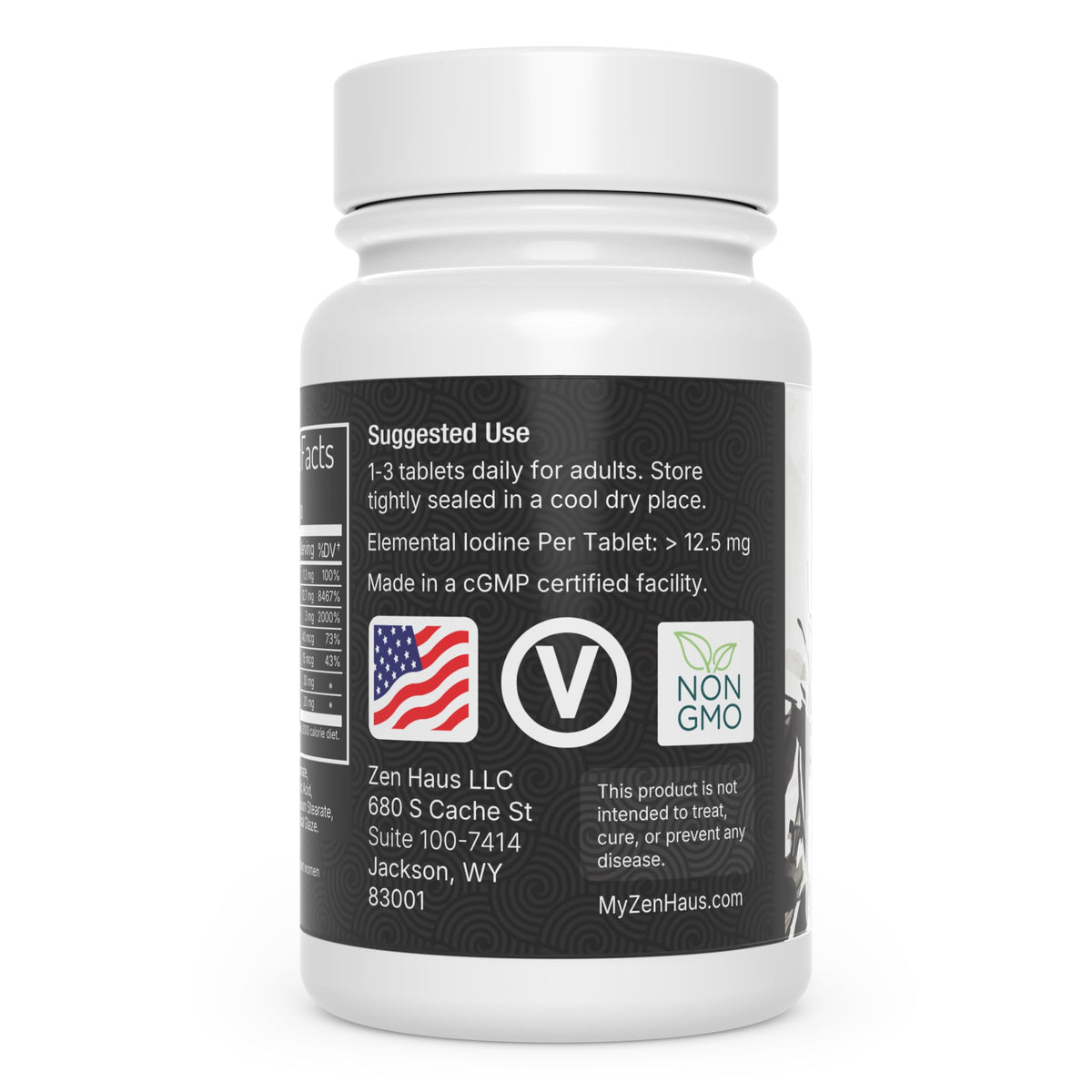 Zen Haus 12,5 mg Iode avec Sélénium, ouverture du flacon