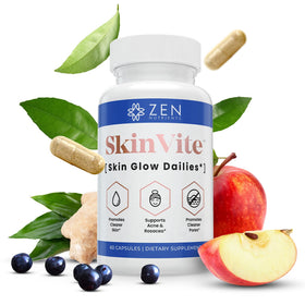 Zen Nutrients SkinVite complément alimentaire en capsules, vue de face