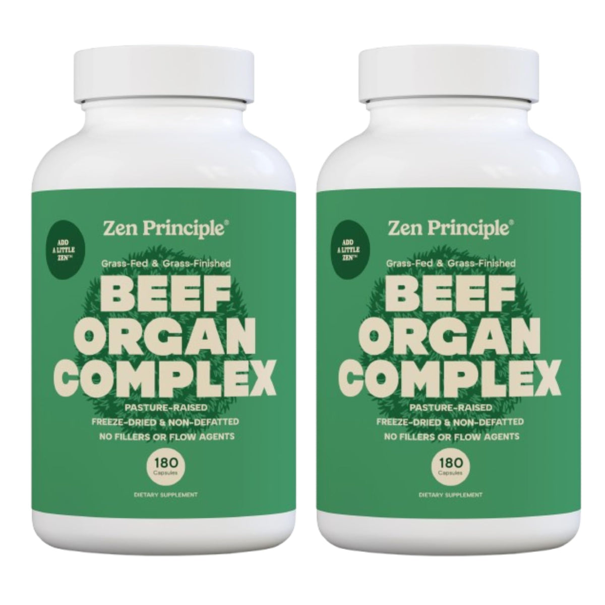 Zen Principle Complément Alimentaire Organes de Boeuf 600mg - vue avant