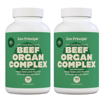 Zen Principle Complément Alimentaire Organes de Boeuf 600mg - vue avant
