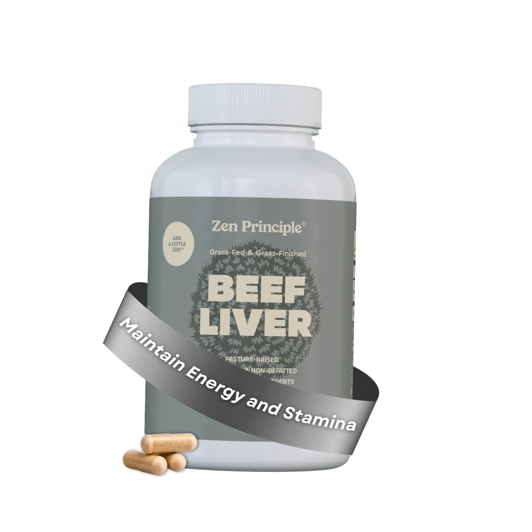 Zen Principle Foie de Boeuf Déshydraté 180 Capsules vue de face