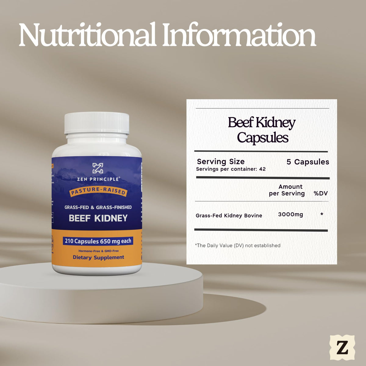 Zen Principle Rein de Bœuf 210 Capsules dans un environnement sain