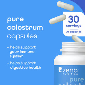 Zena Nutrition Capsules de Colostrum Pur 1500mg, vue arrière