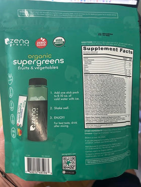 Zena Nutrition Poudre de Super Aliments Biologique dans un cadre de vie actif