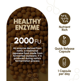 Zenavea Nattokinase 270 capsules vue de côté