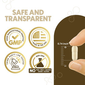 Zenavea Nattokinase capsules avec un verre d'eau