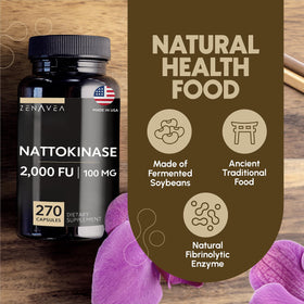 Zenavea Nattokinase étiquette des ingrédients