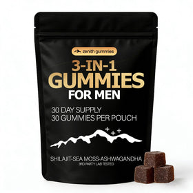 Zenith Gummies 3 en 1 pour Hommes, boîte de 100g vue de face
