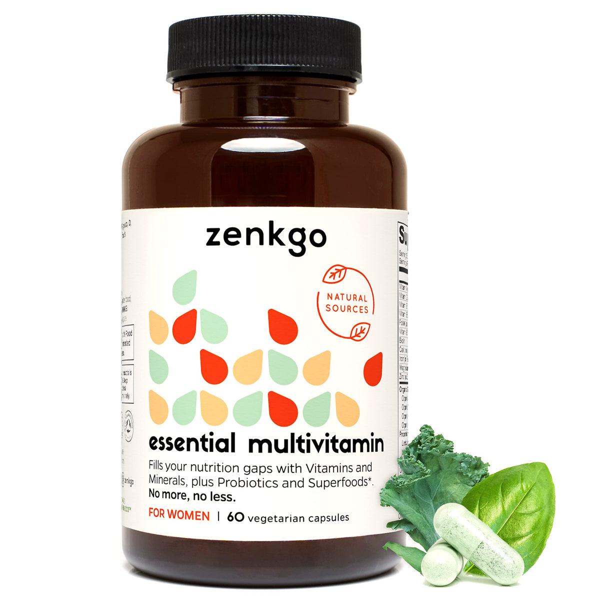Zenkgo Compléments Alimentaires Femmes 60 Capsules vue de face
