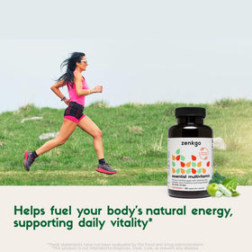 Zenkgo Multivitamines Femmes sur un fond naturel