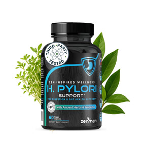 Zenmen H. Pylori Support 60 capsules végétales, vue de face