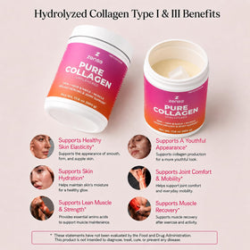ZENSE Poudre de Collagène Hydrolysé 500 g et ingrédients naturels