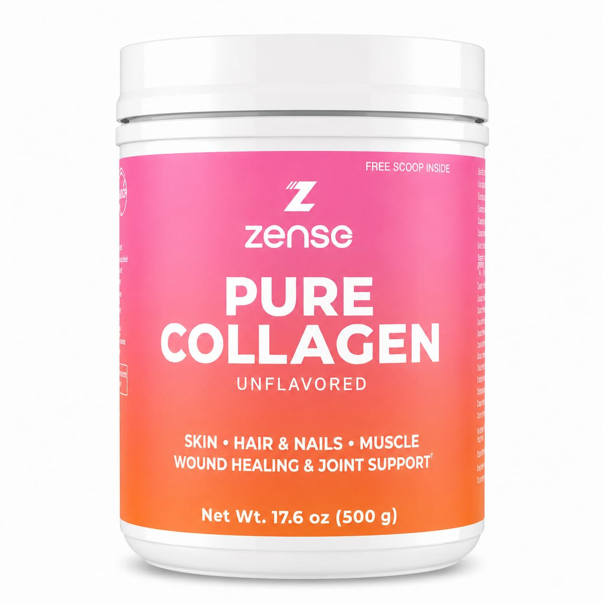 ZENSE Poudre de Collagène Hydrolysé 500 g vue avant