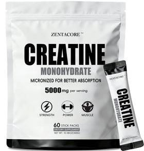 ZentaCore Stick Packs Créatine Monohydrate 5g vue de face