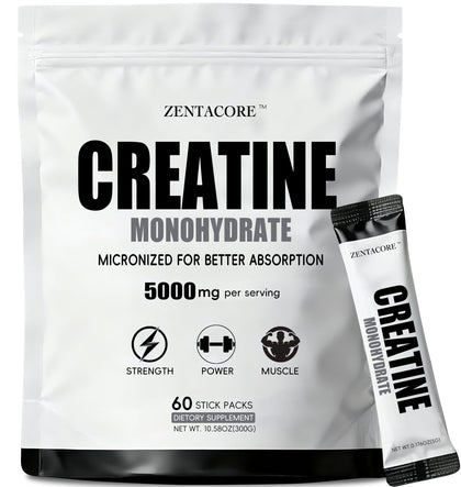 ZentaCore Stick Packs Créatine Monohydrate 5g vue de face
