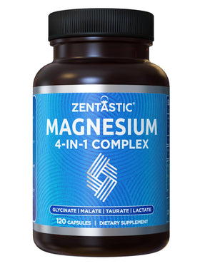 Zentastic Complex Magnésium 4-en-1 120 gélules vue de face