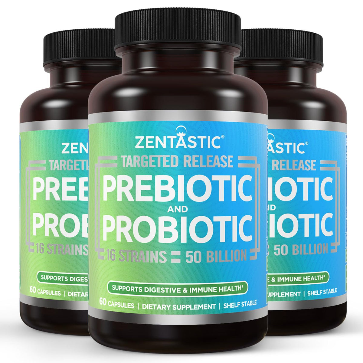 Zentastic Probiotiques 50 Milliards CFU vue avant du produit