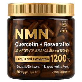 ZenUP Complément NMN 1200mg, gélules végétales vues de face