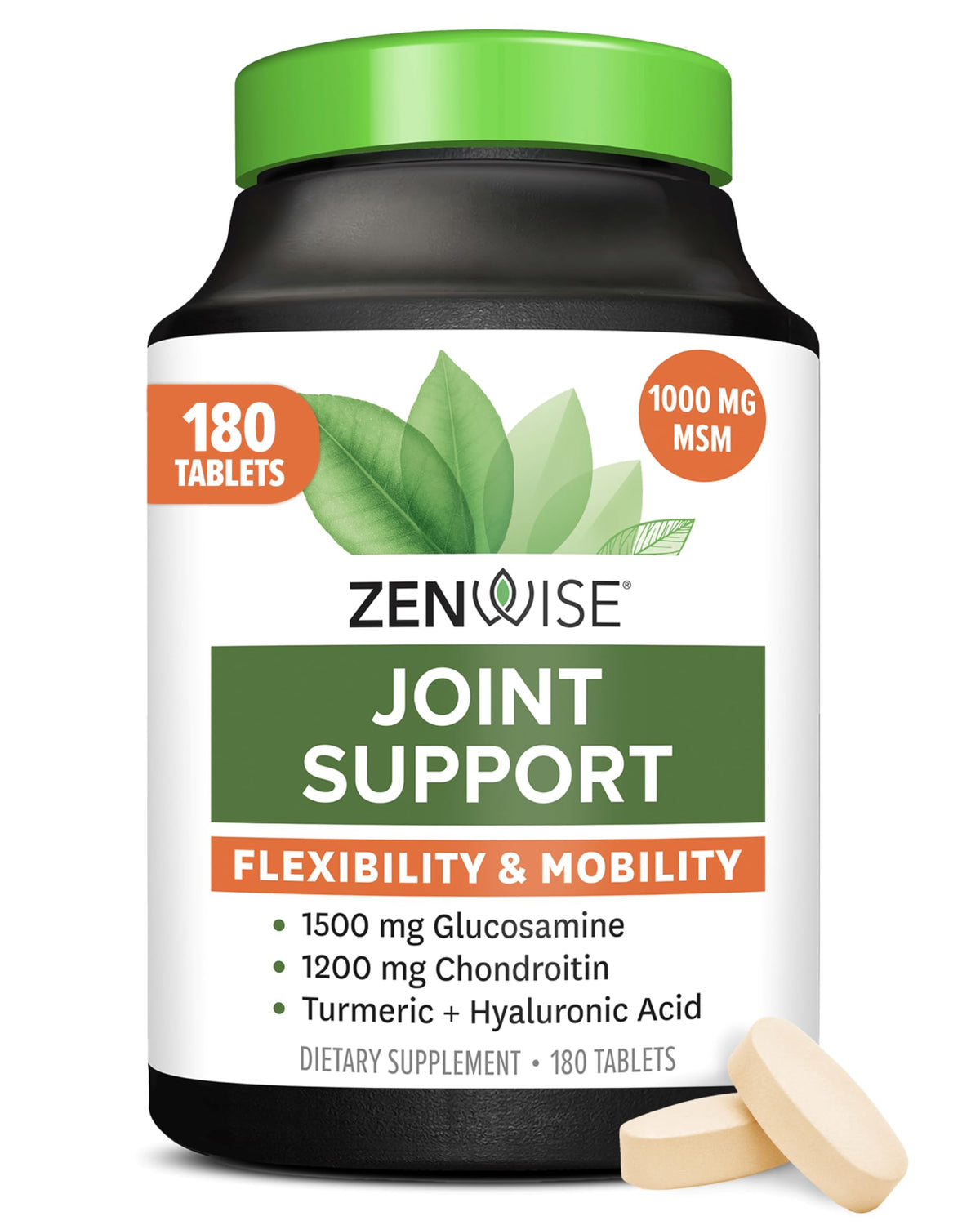 Zenwise Health Complément Articulaire 180 comprimés vue de face