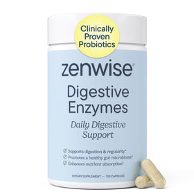 Zenwise Health Compléments Alimentaires Enzymes 100 CT - Flacon avant