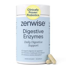 Zenwise Health Compléments Alimentaires Enzymes 180 Capsules - Vue de face