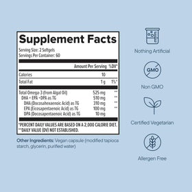 Zenwise Health Omega 3 Vegan, emballage avec logo visible