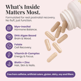 Zenzani Align & Shine vitamines postnatales avec verre d'eau