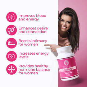 ZENZSUAL Libizenzs complément alimentaire avec capsules ouvertes