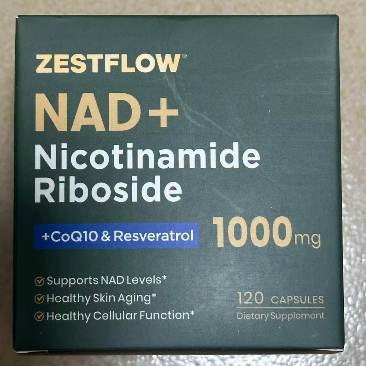 ZESTFLOW Complément NAD+ 1000 mg en mode de vie actif