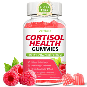 Zetelixia Gummies Cortisol 16-en-1 pot de 60 gummies