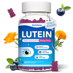 Zetelixia Gummies de Lutéine 12 en 1 boîte vue de face