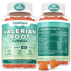 Zetelixia Gummies Racine de Valériane Bio 120 Gummies vue de face