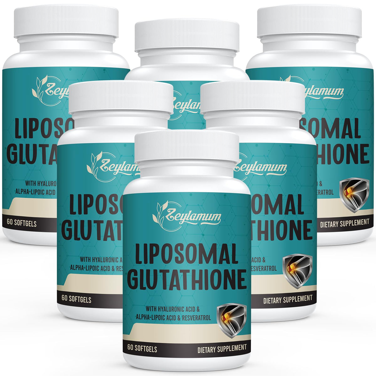 Zeylamum Glutathion Liposomal 2400 MG gélules, vue de face