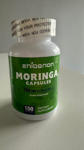 Zhibenon Extrait de Moringa avec capsules à côté