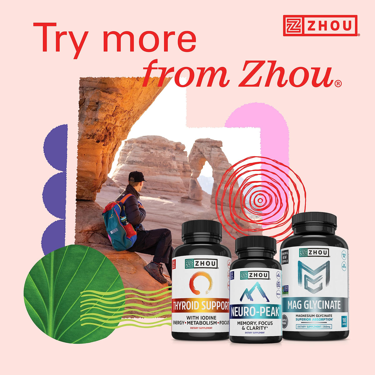 ZHOU Berberine 1000mg vue de côté de la boîte