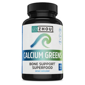 ZHOU Calcium Greens 120 comprimés sur fond blanc