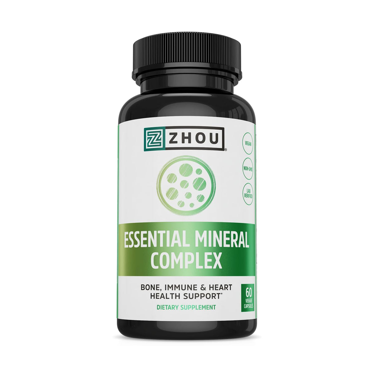 ZHOU Complexe Minéral Essentiel 60 VegCaps vue de face