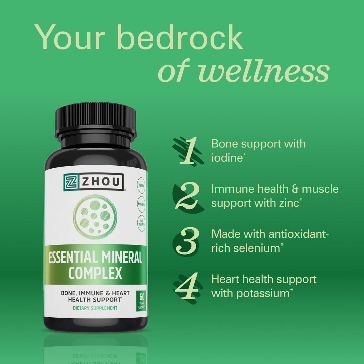 ZHOU Complexe Minéral Essentiel capsules végétales