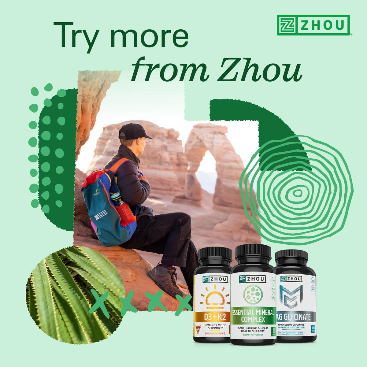 ZHOU Complexe Minéral Essentiel sur fond neutre