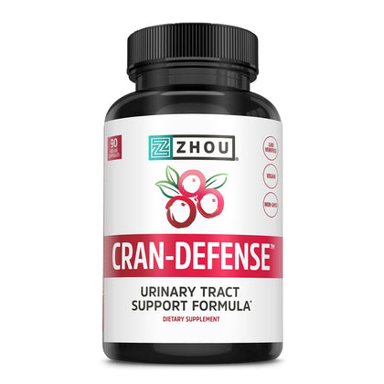 ZHOU Cran-Defense 1000 mg D-Mannose capsules de canneberge