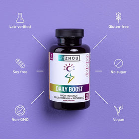 ZHOU Daily support 30 capsules végétales avec étiquette visible