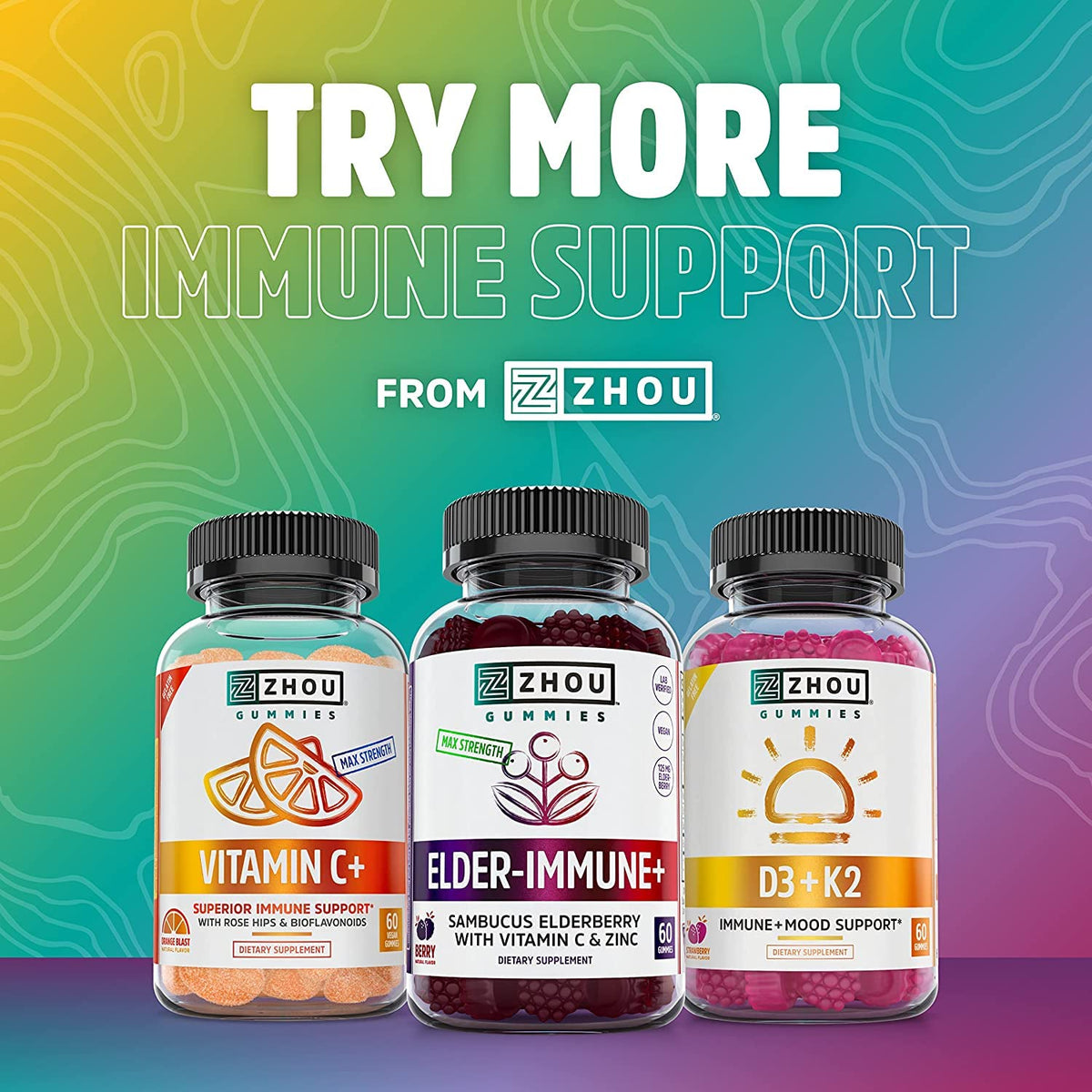 ZHOU Daily support ouvert avec capsules à l'intérieur