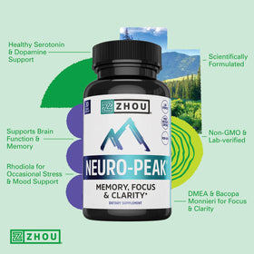 ZHOU Neuro-Peak 30 capsules végétales avec étiquette visible