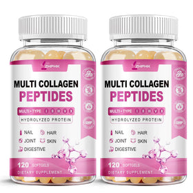 ZHPHK Collagène Hydrolysé Multi-Collagène 2000mg - vue avant de la bouteille